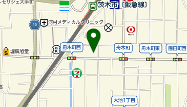 ミニミニ FC阪急茨木東店の地図画像