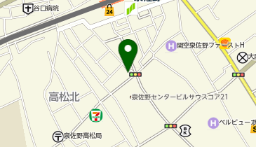 ミニミニ FC泉佐野関空店の地図画像