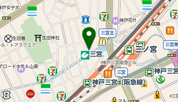 ミニミニ FC三宮店の地図画像