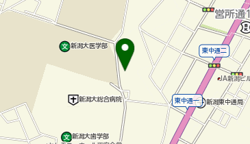 新潟大学医学部医学科の地図画像