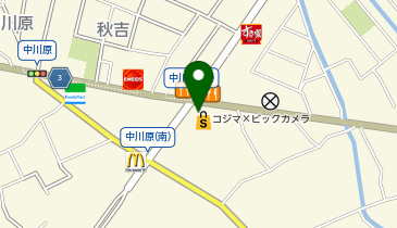 100満ボルト 富山中川原店の地図画像