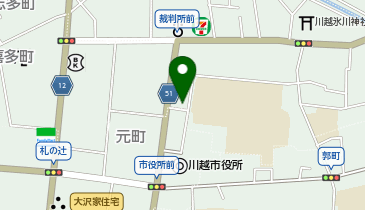 川越メル珈琲の地図画像