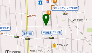 バードスペース三鷹の地図画像