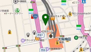 肉汁餃子製作所 餃子のかっちゃん 梅田茶屋町店の地図画像
