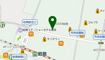 ペットフォレスト 昭島モリタウン店の地図画像