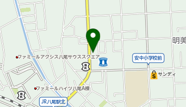 21時にアイス 八尾本店の地図画像