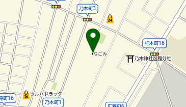 函館乃木温泉なごみの地図画像