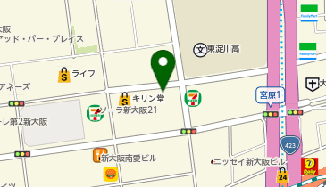 WATABE WEDDING(ワタベウェディング) 大阪フォトスタジオの地図画像