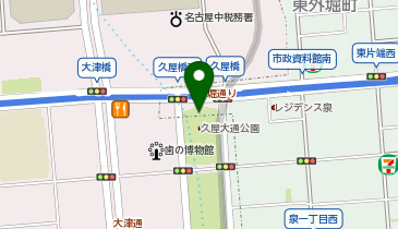 名古屋天狼院の地図画像