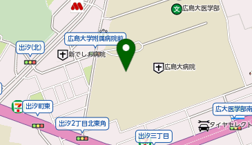 広島大学 霞キャンパス・大学病院の地図画像