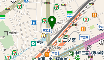 信長書店 三宮駅前店の地図画像