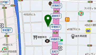 大阪ガスクッキングスクール淀屋橋の地図画像