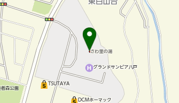 さわ里の湯の地図画像