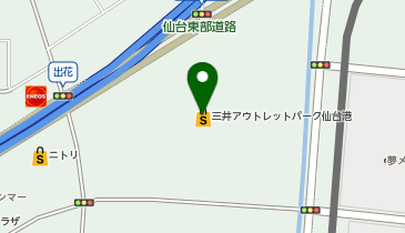 gelato pique cafe creperie(ジェラート ピケ カフェ クレープリー) 三井アウトレットパーク 仙台港店の地図画像