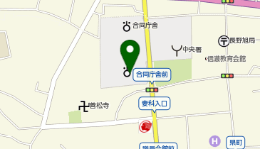 長野地方裁判所の地図画像