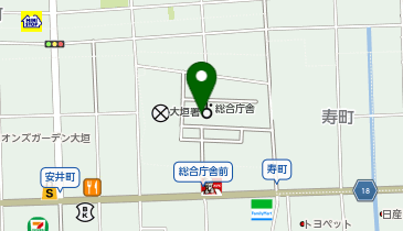 岐阜県西濃総合庁舎の地図画像