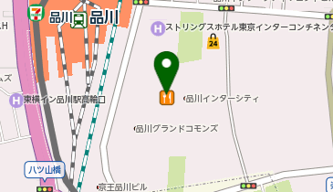白銀屋 品川の地図画像
