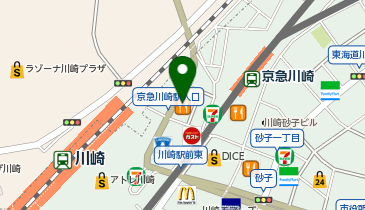 餃子ノ酒場 太陽ホエール 川崎駅前店の地図画像