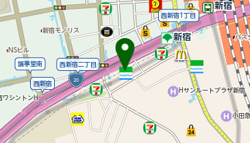 スギドラッグ 新宿駅南店の地図画像