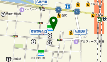金萬 秋田駅前大屋根通り店の地図画像