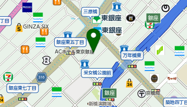 華雅苑 銀座店の地図画像