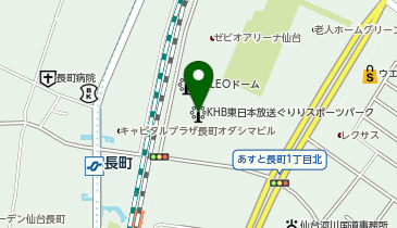 KHB東日本放送ぐりりスポーツパーク(エスアールジータカミヤ スポーツパークあすと長町)の地図画像