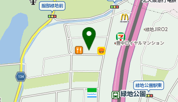 OLU BURGER KYOTO(オル バーガー キョウト) 緑地店の地図画像