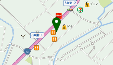 麺や 虎鉄 岩見沢店の地図画像