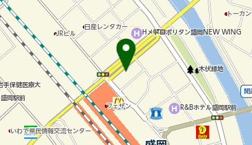 乃が美はなれ 盛岡駅前販売店の地図画像