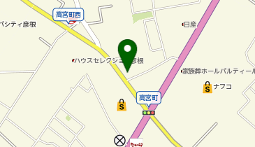 乃が美はなれ 彦根販売店の地図画像