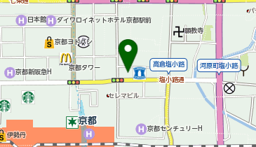 バイオテック 京都駅前サロンの地図画像