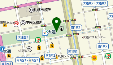 QBハウス(キュービーハウス) さっぽろ地下街オーロラタウン店の地図画像