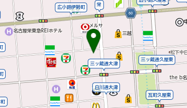 占いの館ウィル 名古屋栄店の地図画像