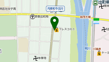 レンタルスタジオ Dancers(ダンサーズ) 出町柳店の地図画像