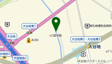 ドーミー札幌大谷地の地図画像