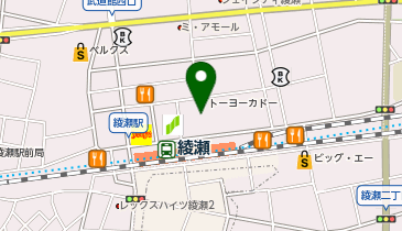 QUICK COLOR-Q(クイックカラーQ) イトーヨーカドー綾瀬店の地図画像