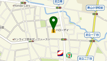 QUICK COLOR-Q(クイックカラーQ) ハローデイ足原店の地図画像