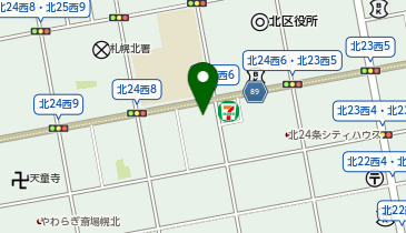 カリー屋 梵 北24条店の地図画像
