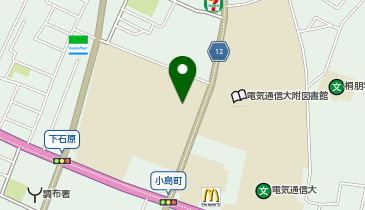 電気通信大学 体育館の地図画像