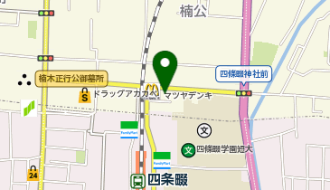 からあげ酒場鶏笑 四條畷店の地図画像