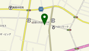 餃子の雪松 吉野川店の地図画像