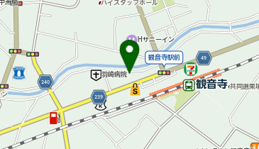 餃子の雪松 観音寺店の地図画像