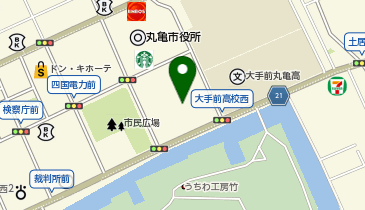 丸亀市 少年育成センターの地図画像