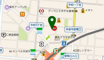 からやま 本厚木店の地図画像