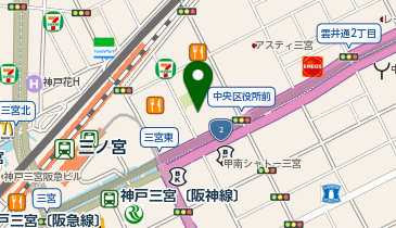 神戸市勤労会館の地図画像