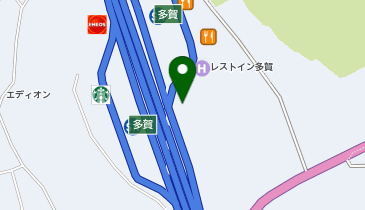 伝説のすた丼屋 多賀SA(下り線)店の地図画像