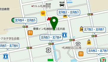 暖龍 北8条店の地図画像