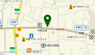 乃が美 はなれ 中野店の地図画像