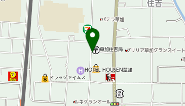 一本堂 草加駅前店の地図画像