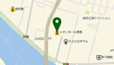 焼肉でん イオンモール徳島店の地図画像